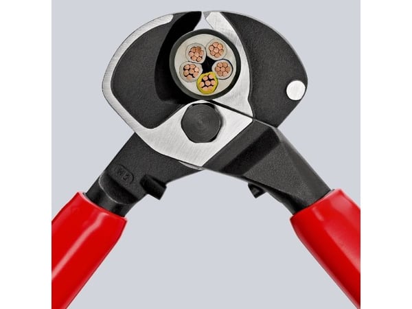 Knipex 95 17 500, Sidekutter, 2,7 cm, Aluminium, Stål, Aluminium, Sort, Rød, 500 mm