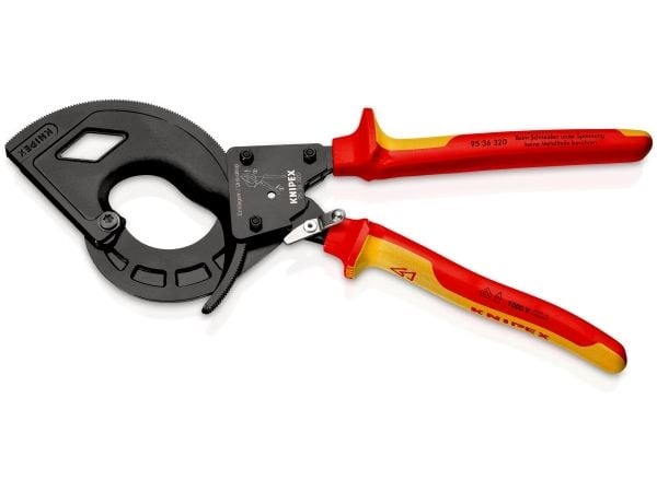 KNIPEX - Kaapelileikkuri - musta atramentoitu