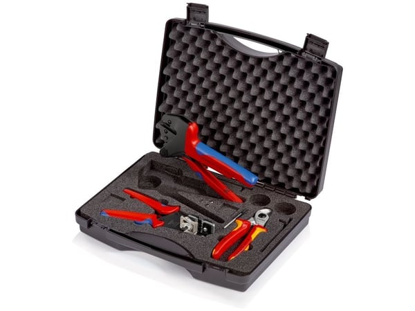 Knipex 97 91 01, Blå, Rød, Gult, 280 mm, 80 mm, 1,96 kg, 3 verktøy