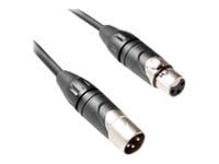 MicroConnect - Lydforlengelseskabel - XLR3 hunn til XLR3 hann - 3 m - svart