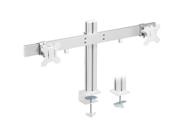 InLine 23184A, Klämma/Genomgående skruv, 8 kg, 43,2 cm (17"), 43,2 cm (17"), 100 x 100 mm, Vit, Gjuten aluminium