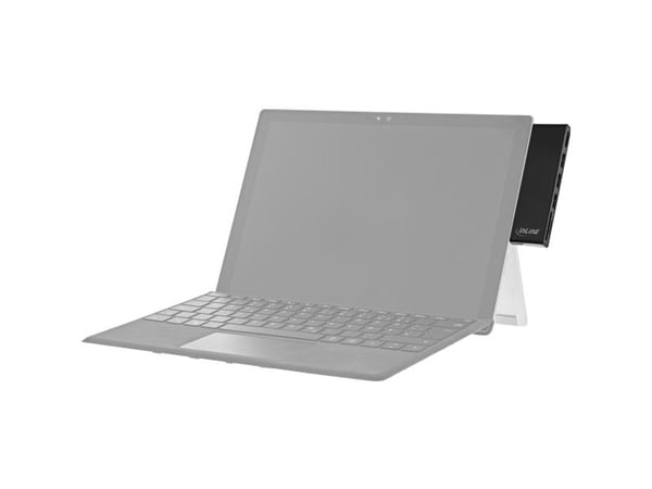 InLine 35393, MicroSD (TransFlash), SD, Svart, 4K Ultra HD, Microsoft Surface Pro 4/5/6, 32 mm, 110 mm