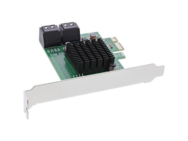 InLine 76617L, PCIe, SATA, Hankjønn, Lavprofil, PCIe 2.0, Aktivitet