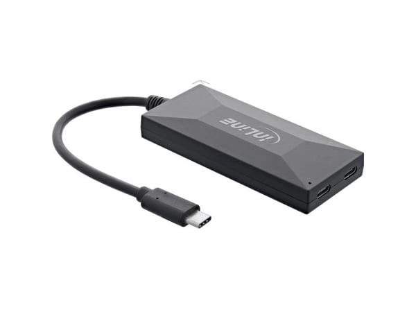 InLine 35399, USB 2.0 Type-C, USB 3.2 Gen 1 (3.1 Gen 1) Type-A, USB 3.2 Gen 1 (3.1 Gen 1) Type-C, 5000 Mbit/s, Svart, 0,3 m, DC
