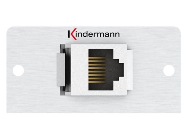 Kindermann 7444000526, RJ-45, 1 moduuli(t), alumiini, alumiini, 50 mm