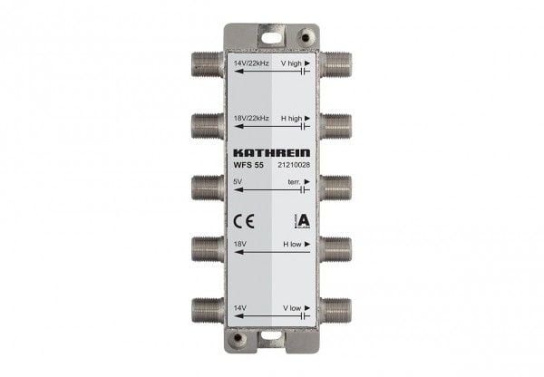 Kathrein WFS 55, Kaapelinerotin/-yhdistin, 75 O, 5 - 2150 MHz, Hopea, Naaras, 0,4 dB Kathrein WFS 55, Kaapelinerotin/-yhdistin, 75 O, 5 - 2150 MHz, Hopea, Naaras, 0,4 dB