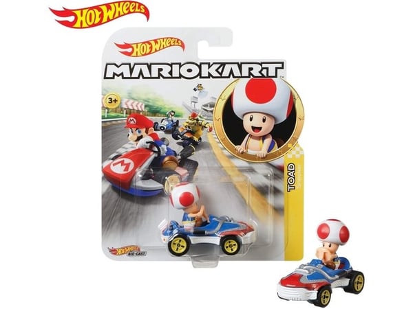 Hot Wheels Mario Kart Toad Sneeker Vehicle