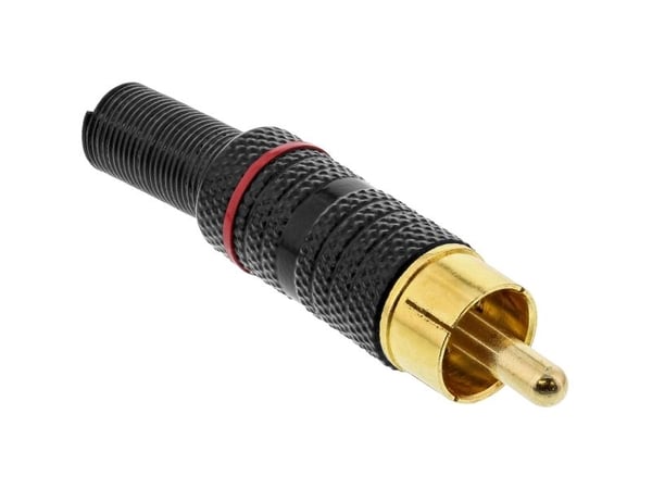 InLine 99110Q, RCA, Svart, Gull, Rød, Gull, 10 x 50 x 10 mm, 9 g, 10 mm