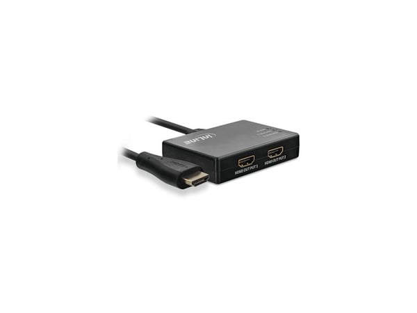 InLine 65009C, HDMI, 2x HDMI, Svart, 3840 x 2160 piksler, 4K Ultra HD, 12 bit