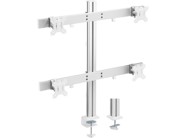 InLine 23184B, 8 kg, 43,2 cm (17"), 43,2 cm (17"), 75 x 75 mm, 100 x 100 mm, Vit, Gjuten aluminium