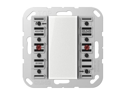 JUNG A 5224 TSM, Painikekytkin, Langallinen, Valkoinen, 24 V