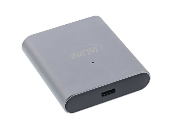 InLine 66771, CFexpress, Aluminium, Svart, 10000 Mbit/s, Aluminium, USB 3.2 Gen 1 (3.1 Gen 1) Type-C, 57 mm
