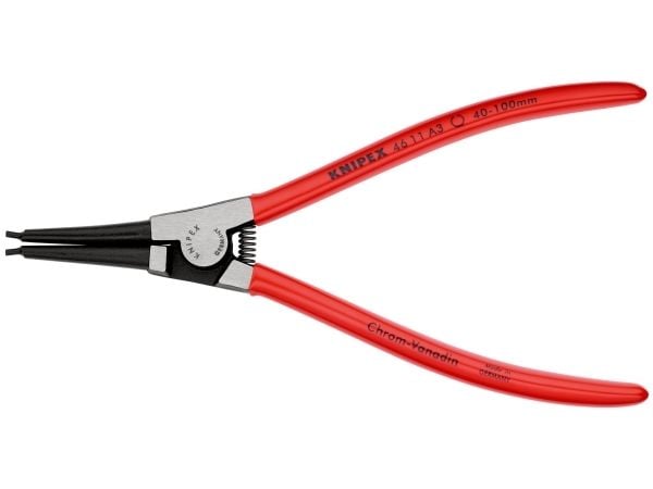 Knipex 46 11 A3 SB, Rosenkranstang, Støtbestandig, Dielektrisk, Stål, Plast, Rød, 42 mm