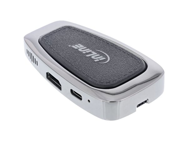 InLine 33272A, USB 3.2 Gen 2 (3.1 Gen 2) Type-C, HDMI, USB 3.2 Gen 2 (3.1 Gen 2) Type-A, USB 3.2 Gen 2 (3.1 Gen 2) Type-C, 10000 Mbit/s, 3840 x 216...