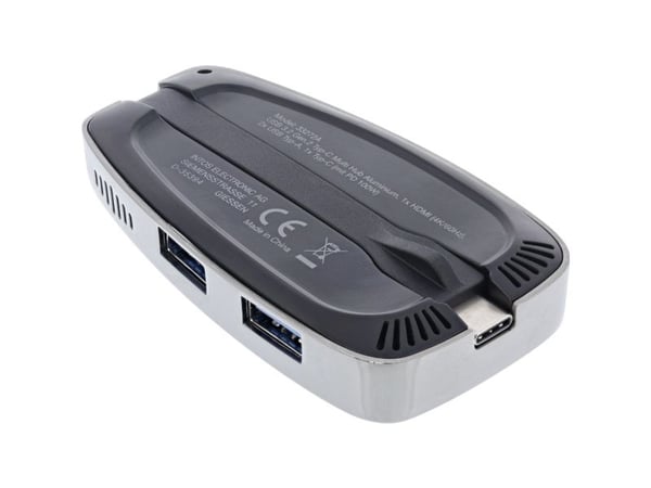 InLine 33272A, USB 3.2 Gen 2 (3.1 Gen 2) Type-C, HDMI, USB 3.2 Gen 2 (3.1 Gen 2) Type-A, USB 3.2 Gen 2 (3.1 Gen 2) Type-C, 10000 Mbit/s, 3840 x 216...