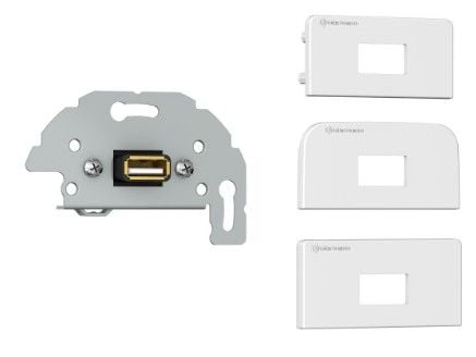 Kindermann 7456000522, USB, USB 2.0, Valkoinen, Muovi, 5 V, 4,2 cm
