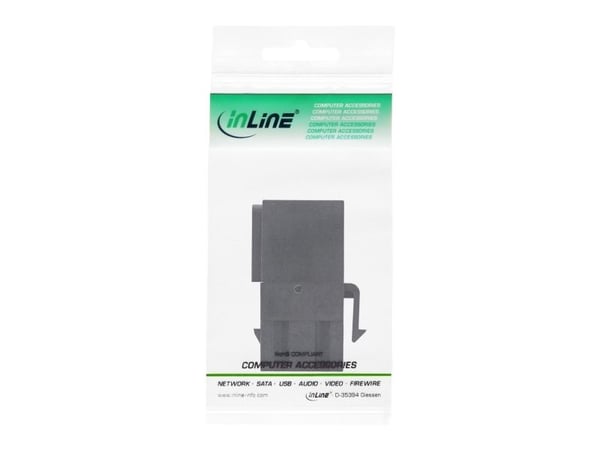 InLine 76202K, USB 3.1 (Gen.1) A female, USB 3.0 A, Musta