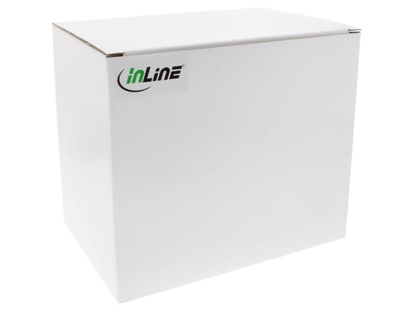 InLine 61640, Mottaker, Koblet med ledninger (ikke trådløs), 50 m, Cat5e, Sort, DVI-I