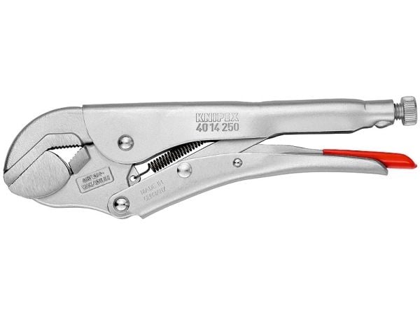 Knipex 40 14 250, Lukkopihdit, 4,5 cm, Kromi, Sinkittyä terästä, Terästä, Ruostumaton teräs, 250 mm