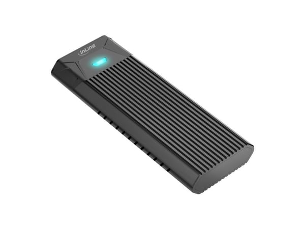 InLine 00031H, SSD-kabinett, M.2, 10 Gbit/s, USB-tilkobling, Svart