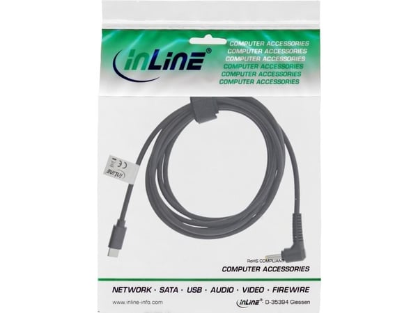 InLine 26675, 2 m, USB C, EIAJ-02 (4,0 mm, 1,7 mm), 18 - 20 V, 3,25 A