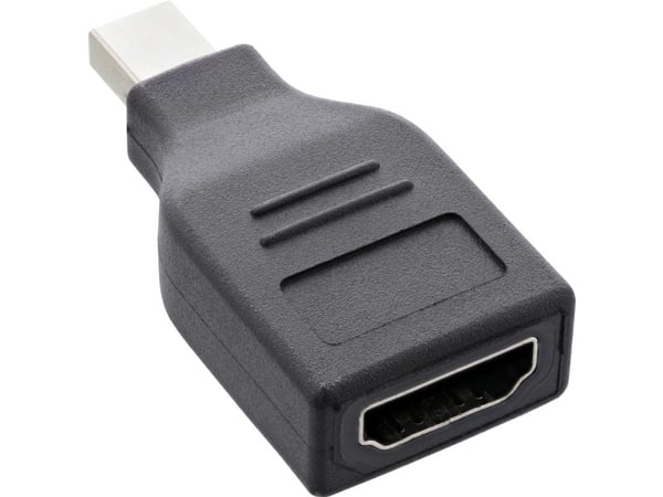InLine 17196D, DisplayPort, mini DisplayPort, Hankjønn, Hunkjønn, 1920 x 1080 piksler, Svart
