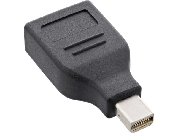 InLine 17196D, DisplayPort, mini DisplayPort, Hankjønn, Hunkjønn, 1920 x 1080 piksler, Svart