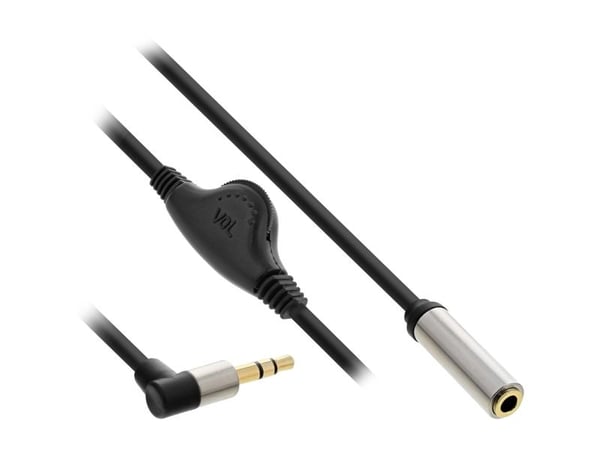 InLine 99253C, 3.5mm, Hankjønn, 3.5mm, Hunkjønn, 0,25 m, Svart
