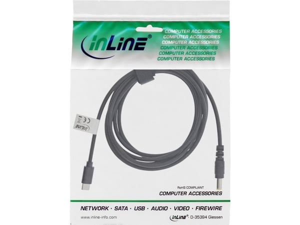 InLine 26676, 2 m, USB C, EIAJ-02 (4,0 mm, 1,7 mm), 18 - 20 V, 3,25 A
