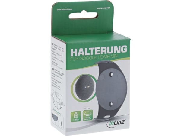 InLine 23178A, Bærbar høyttaler, Passiv holder, Innendørs, Svart