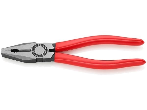 Knipex 03 01 200 SB, Lineman-tång, Stål, Plast, Röd, 200 mm