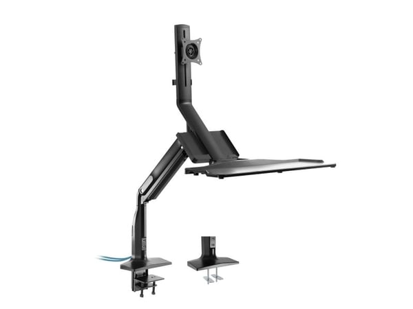 InLine 23174A, Festeklemme/gjennomføring, 9 kg, 43,2 cm (17"), 43,2 cm (17"), 100 x 100 mm, Svart