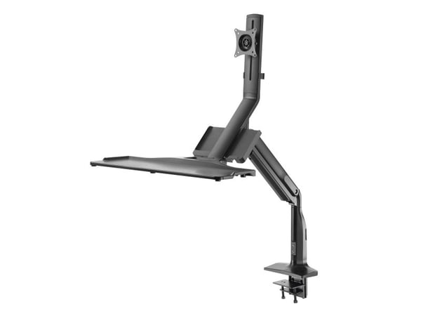 InLine 23174A, Festeklemme/gjennomføring, 9 kg, 43,2 cm (17"), 43,2 cm (17"), 100 x 100 mm, Svart
