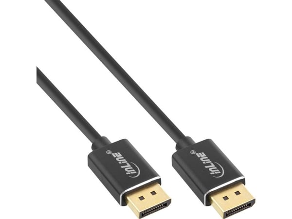 InLine 17255S, 0,5 m, DisplayPort, DisplayPort, Uros, Uros, 7680 x 4320 pikseliä
