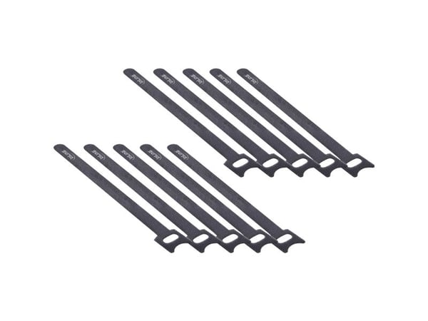 InLine 59943U, Koukullinen ja lenkillinen nippuside, Musta, 180 mm, 12 mm, 10 kpl
