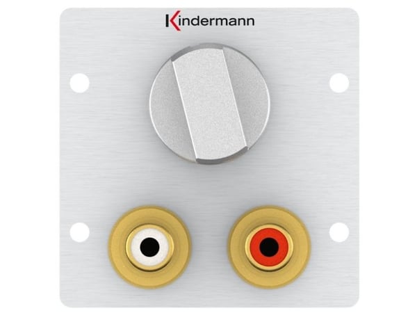 Kindermann 7444000518, 2 x RCA, 1 moduuli(t), alumiini, alumiini, 50 mm, 3,5 cm