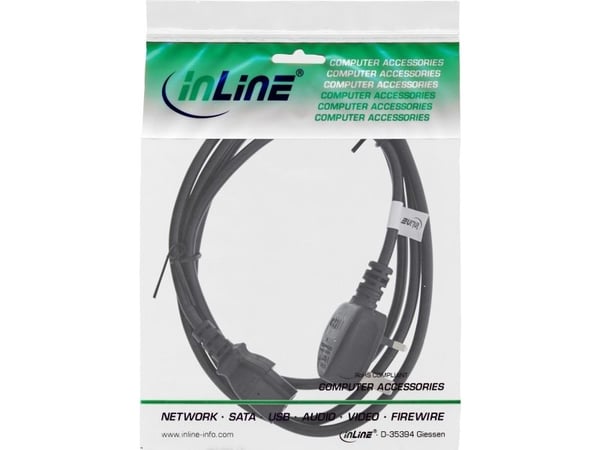 InLine 16650E, 0,5 m, BS 1363, C13 liitin, 250 V, 13 A