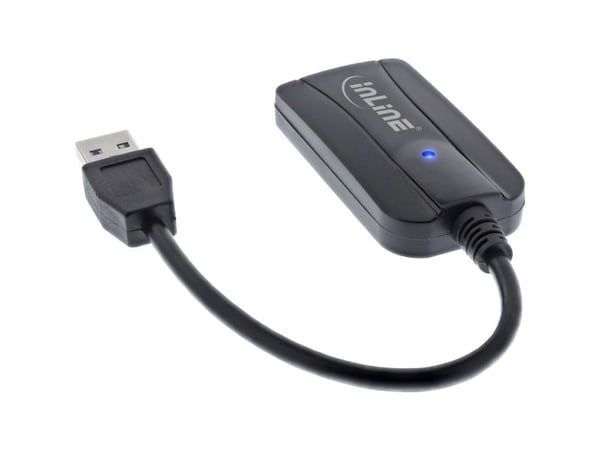 InLine 66772A, MMC Mobile, MicroSD (TransFlash), MicroSDHC, MicroSDXC, RS-MMC, SD, SDHC, SDXC, Svart, 100 Mbit/s, USB 3.2 Gen 1 (3.1 Gen 1) Type-A,...