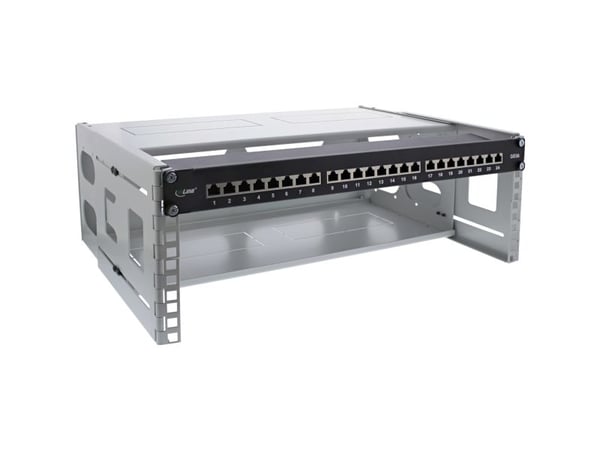 InLine 19104D, Väggmonterad rack, 4U, 5,13 kg, Grå