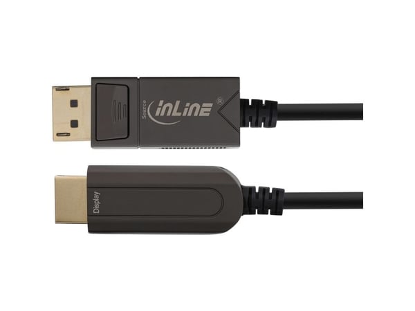InLine 17180F, 50 m, DisplayPort, HDMI, urosliitin, urosliitin, suora, suora