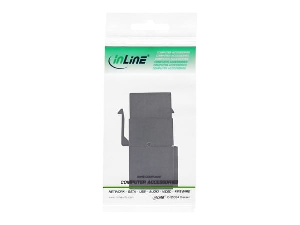 USB 2.0 Keystone snap-in insertti - USB-A pistorasia / pistorasia - kulmikas - musta (76202J)