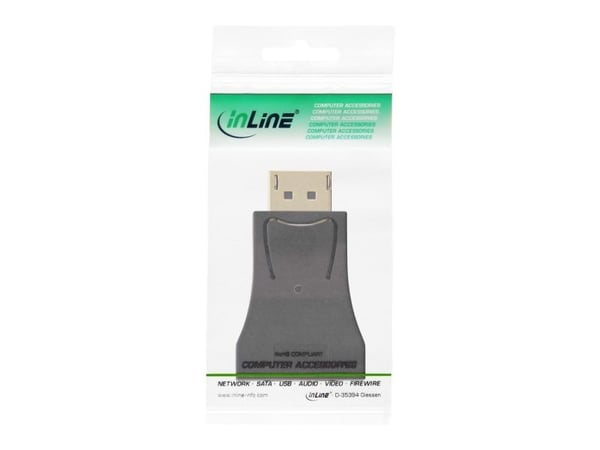 InLine 17196C, DisplayPort male, VGA, Musta