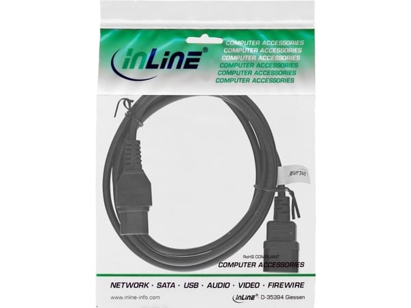 InLine 16811C, 3 m, C14 liitin, C15 liitin