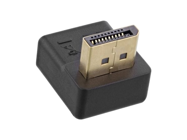 InLine 17199O, DisplayPort male, DisplayPort, Svart