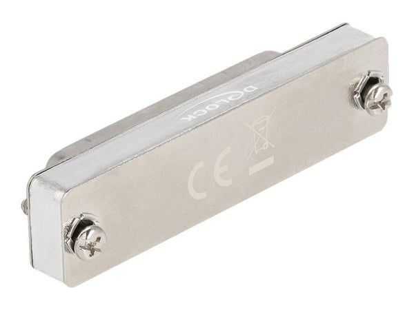 Delock - Loopback-kontakt - DB-25 (hona) skruvbar - EIA-232/422/485 - silver