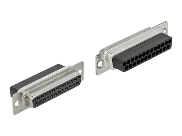 Delock - Nettverksadapter - RJ-45 (hunn) til DB-25 (hunn) - tommelskruer - beige