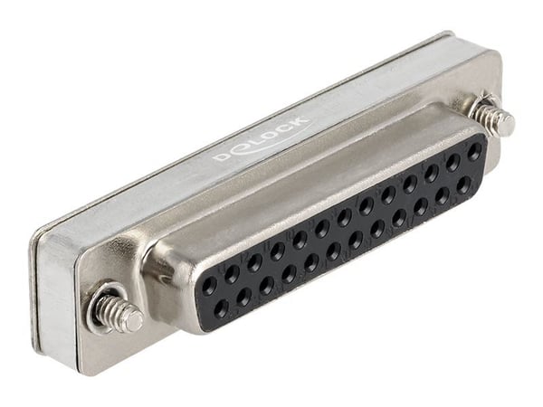 Delock - Loopback-kontakt - DB-25 (hunn) skrubar - EIA-232/422/485 - sølv
