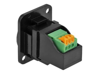 DeLOCK 86732, Tasainen, Musta, 3.5mm, Pääte, Naaras, Muovi