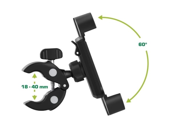 InLine 23156F, Mobiltelefon/smarttelefon, Navigatør, Passiv holder, Bil, Svart