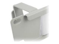 Delock Cable Management Brush Strip with 5 hooks - Styringspanel for rackkabler med børste - grå - 1U - 19"